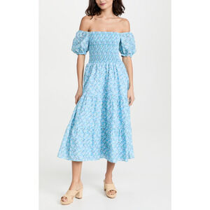 Peixoto 'Coco' Blue Midi Dress Size XS